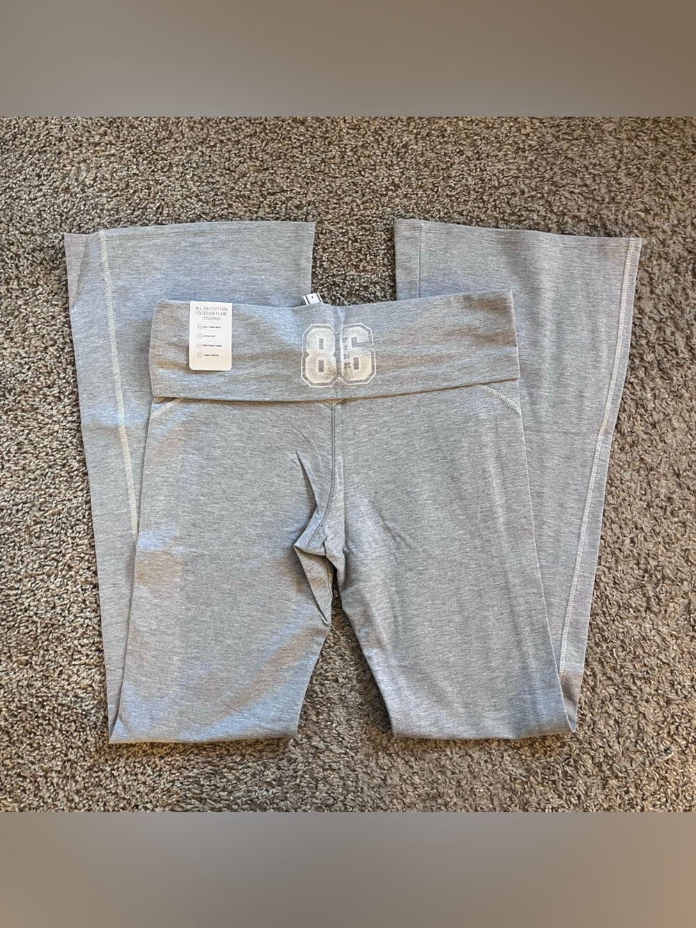 PINK Victoria's Secret Heather Gray Boot Cut Lounge Pants